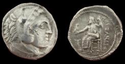 Ancient Coins - KING of MACEDON. Alexander III. 336-323 BC. AR  Tetradrachm (26mm, 16.74 gm). 'Amphipolis' mint.  Struck circa 336-323 BC. Ancient Fourrèe.
