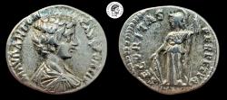 Ancient Coins - Caracalla, Caesar, 196-198 AD. AR Denarius. Laodicea ad Mare. EF.