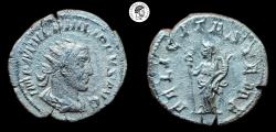 Ancient Coins - Philip I AR Antoninianus. 244-249 AD. Rome mint. aVF.