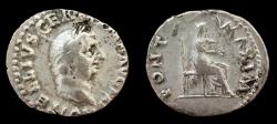 Ancient Coins - Vitellius. AD 69. AR Denarius. 18mm, 3.27g. Rome mint. Very Fine.