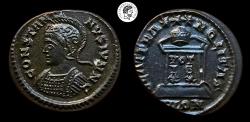 Ancient Coins - Constantine II, as Caesar, BI Nummus. London mint. 337-340 AD. Extremely Fine.
