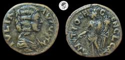 Ancient Coins - PISIDIA, Antioch. Julia Domna, wife of Septimius Severus. Augusta, 193-217 AD. VF, brown patina.