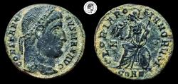 Ancient Coins - CONSTANTINE I THE GREAT. 307-337 AD. AE Follis. Constantinople mint. Very Fine with some deposits.