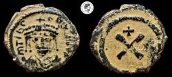 Ancient Coins - Tiberius II Constantine, 582-602 AD. Dekanummium. aVF.