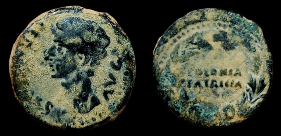 SPAIN, Colonia Patricia (Corduba). Augustus. 27 BCAD 14. Æ As. Very Fine.