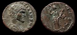Ancient Coins - Quintillus, AE antoninianus. Siscia mint. unlisted bust type. Rare! Very Fine.