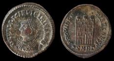 Ancient Coins - Licinius II, as Caesar, AE follis. 318-320 AD. Heraclea mint. EF.