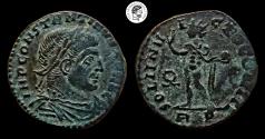 Ancient Coins - Constantine I. AE Follis. Rome mint. 307/10-337 AD. Highlights of green deposits. Very Fine.
