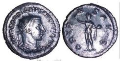 Ancient Coins - Gordian III AR Antoninianus  238-244 AD. aVF.