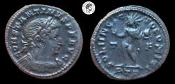 Ancient Coins - Constantine I 'the Great' BI Nummus. Treveri mint, AD 313-315. EF.