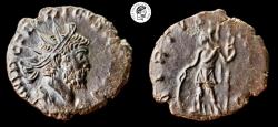 Ancient Coins - Tetricus I AE Antoninianus, Treveri mint. 271-274 AD. aEF.