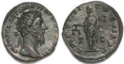Ancient Coins - Roman Empire Marcus Aurelius AE Dupondius (Rome, AD 178)