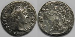 Ancient Coins - Roman Empire Trajan AR Denarius (Rome, AD 102)