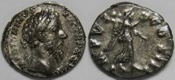 Ancient Coins - Roman Empire Marcus Aurelius AR Denarius (Rome, AD 174)