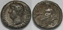 Ancient Coins - Egypt Hadrian BI Tetradrachm (Alexandria, AD 135-136)