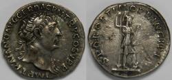 Ancient Coins - Roman Empire Trajan AR Denarius (Rome, AD 104-107)