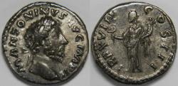 Ancient Coins - Roman Empire Marcus Aurelius AR Denarius (Rome, AD 164)