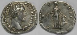 Ancient Coins - Roman Empire Antoninus Pius AR Denarius (Rome, AD 153-154)
