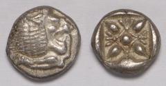 Ancient Coins - Ionia Miletos AR Diobol late sixth-early fifth centuries BC