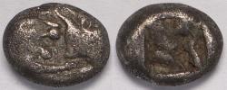 Ancient Coins - Kings of Lydia Kroisos AR Twelfth Stater circa 564-539 BC