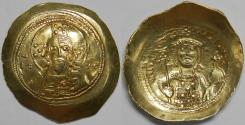 Ancient Coins - Byzantine Empire Michael VII Ducas AV Histamenon Nomisma (Constantinople, 1071-1078)