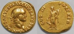 Ancient Coins - Roman Empire Vespasian AV Aureus (Lugdunum, AD 71)