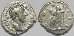 Ancient Coins - Roman Empire Marcus Aurelius AR Denarius (Rome, AD 171)