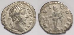 Ancient Coins - Roman Empire Marcus Aurelius AR Denarius (Rome, AD 172-173)