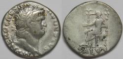 Ancient Coins - Roman Empire Nero AR Denarius (Rome, AD 66-67)