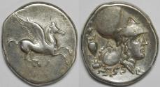 Ancient Coins - Akarnania Leukas AR Stater circa 320-280 BC