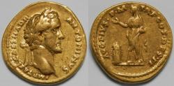 Ancient Coins - Roman Empire Antoninus Pius AV Aureus (Rome, AD 138)