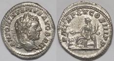 Ancient Coins - Roman Empire Caracalla AR Denarius (Rome, AD 212)