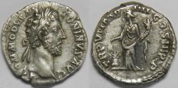 Ancient Coins - Roman Empire Commodus AR Denarius (Rome, AD 181-182)
