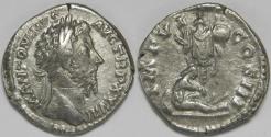 Ancient Coins - Roman Empire Marcus Aurelius AR Denarius (Rome, AD 174)