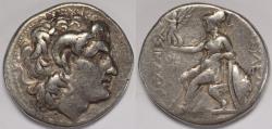 Ancient Coins - Kingdom of Thrace Lysimachos AR Tetradrachm 306-281 BC