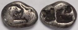 Ancient Coins - Kings of Lydia Kroisos AR Sixth Stater circa 564-539 BC