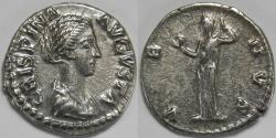Ancient Coins - Roman Empire Crispina AR Denarius (Rome, AD 178-182)