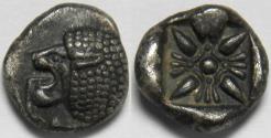 Ancient Coins - Ionia Miletos AR Diobol late sixth-early fifth centuries BC
