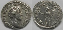 Ancient Coins - Roman Empire Marcus Aurelius AR Denarius (Rome, AD 162)