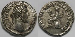 Ancient Coins - Roman Empire Commodus AR Denarius (Rome, AD 181)