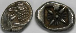 Ancient Coins - Ionia Miletos AR Diobol late sixth-early fifth centuries BC