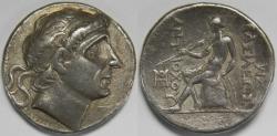Ancient Coins - Seleukid Empire Antiochos II Theos AR Tetradrachm 261-246 BC