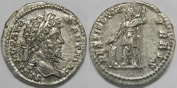 Ancient Coins - Roman Empire Septimius Severus AR Denarius (Rome, AD 200-201)
