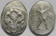 Ancient Coins - Pamphylia Aspendos AR Stater circa 380/375-330/325 BC