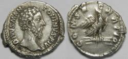 Ancient Coins - Roman Empire Divus Marcus Aurelius AR Denarius (Rome, AD 180)
