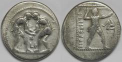 Ancient Coins - Pamphylia Aspendos AR Stater circa 380/375-330/325 BC