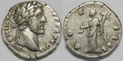 Ancient Coins - Roman Empire Antoninus Pius AR Denarius (Rome, AD 152-153)
