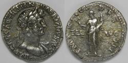 Ancient Coins - Roman Empire Hadrian AR Denarius (Rome, AD 118)