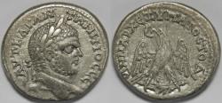 Ancient Coins - Phoenicia Caracalla AR Tetradrachm (Berytus, AD 215-217)