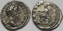 Ancient Coins - Roman Empire Marcus Aurelius AR Denarius (Rome, AD 168)